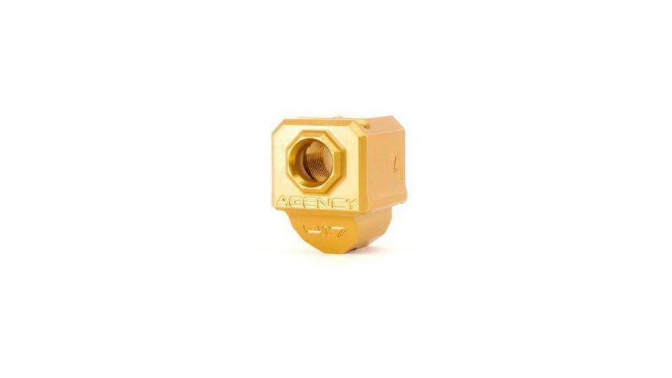 Agency Arms 417 Single Port Barrel Compensators, Glock 43, Gold, 417S-G43-GLD