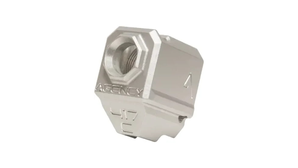 Agency Arms 417 Single Port Barrel Compensators, Glock 43, Gray, 417S-G43-GRY