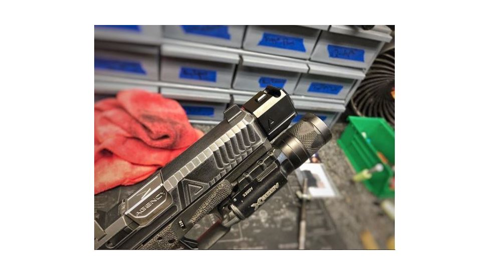 Agency Arms 417 Single Port Compensator, Glock 17/19/34 Gen4, Black 417S-G4-BLK