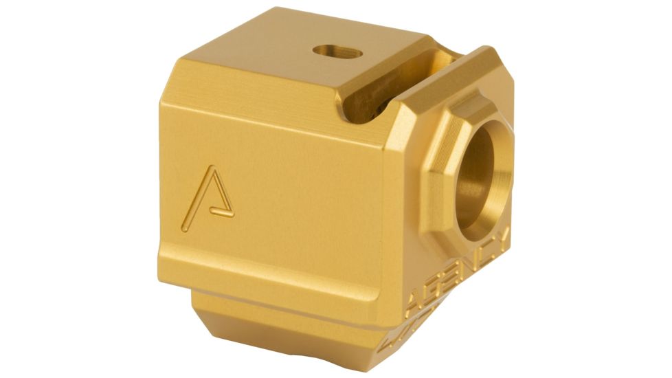 Agency Arms 417 Single Port Compensator, Glock 17/19/34 Gen3, Gold, 417S-G3-GLD