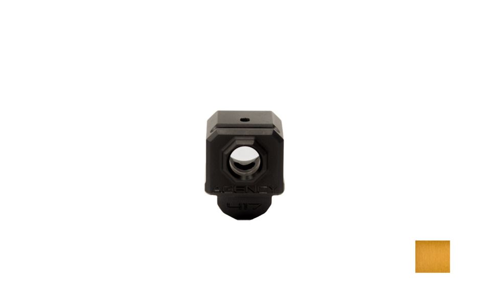 Agency Arms 417 Single Port Compensator, Glock 17/19/34 Gen4, Gold, 417S-G4-GLD