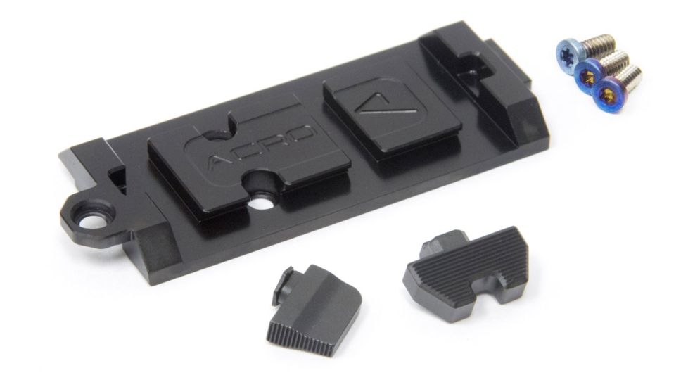 Agency Arms Acro Red Dot Sight Mount Plate for Glock, AOS Plates, Black, G-AOS-ACRO