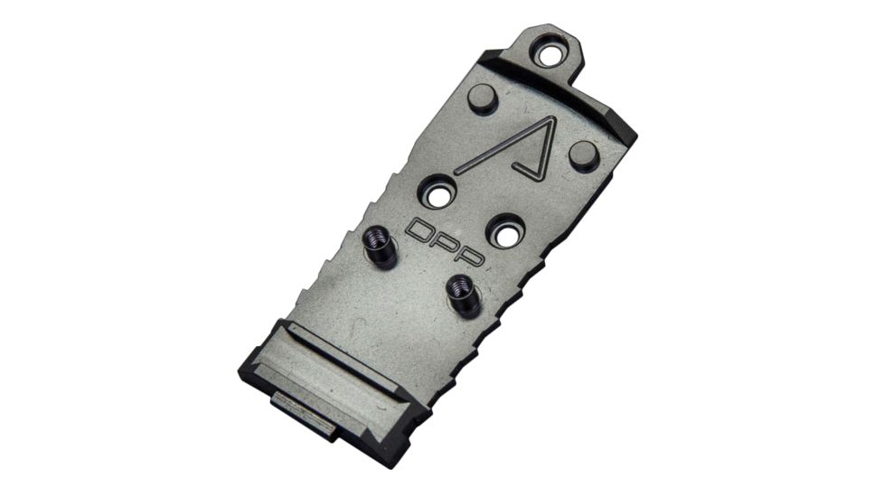 Agency Arms Chamfered DPP Standard Red Dot Sight Mount Plate for Glock, AOS Plates, Black, G-AOS-DPP-C