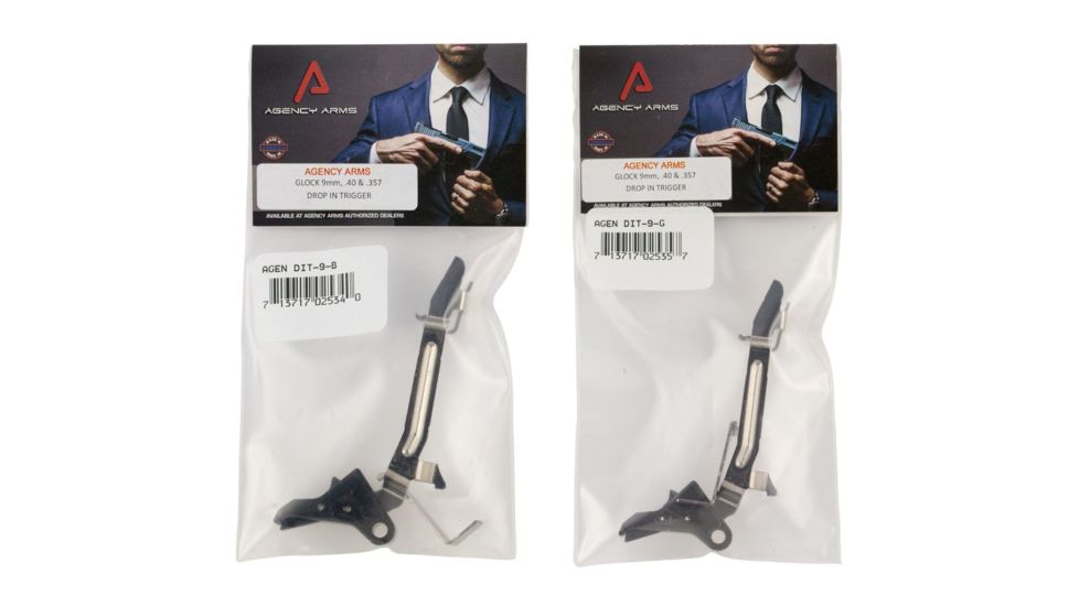 Agency Arms Drop-In Trigger, 9/40/357, Black, Gray