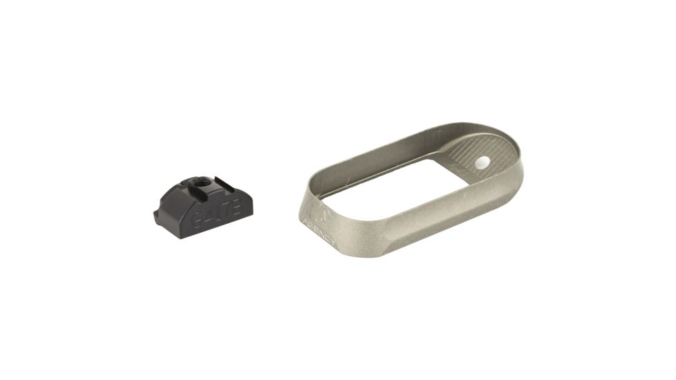 Agency Arms Glock 17 Gen4 Magazine Well for Large Back Straps, Gray, AGEMW-G17G4-LBS-G