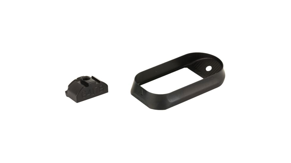 Agency Arms Glock 17 Gen4 Magazine Well for Medium Back Straps, Black, AGEMW-G17G4-MBS-B