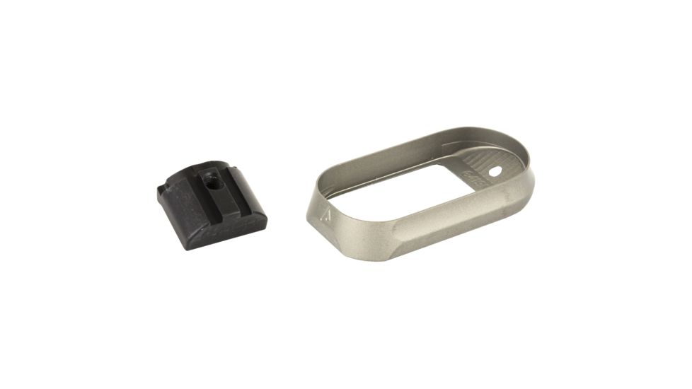 Agency Arms Glock 19 Gen4 Magazine Well for Medium Back Straps, Gray, AGEMW-G19G4-MBS-G