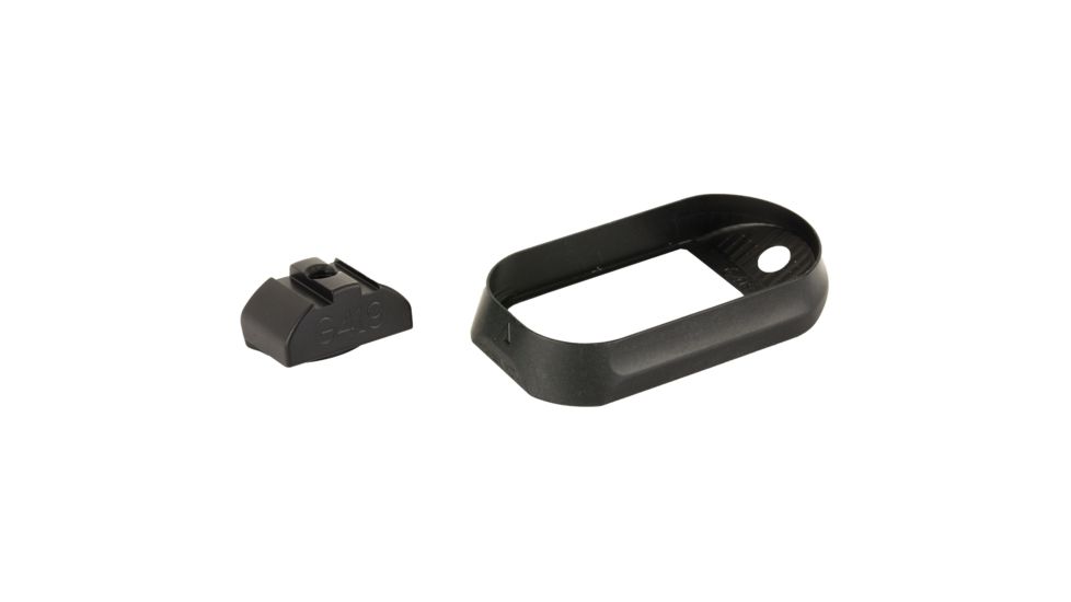 Agency Arms Glock 19 Gen4 Magazine Well for No Back Straps, Black, AGEMW-G19G4-NBS-B