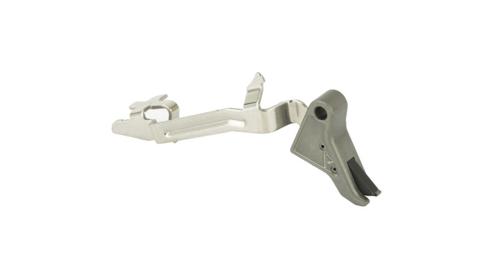 Agency Arms Glock Gen4 17/17L/19/22/23/24/26/27/31/32/33/34/35/37/38/39 Drop-in Flat Trigger w/Connector, Gray, AGEDIT-9-G