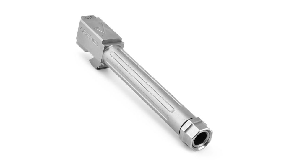 Agency Arms Mid Line Compatible Barrel, Threaded/Fluted, Glock 17, Stainless Steel, MLG17T/FSS