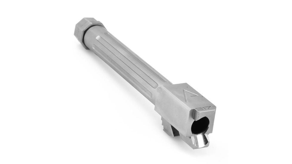 Agency Arms Mid Line Compatible Barrel, Threaded/Fluted, Glock 17, Stainless Steel, MLG17T/FSS