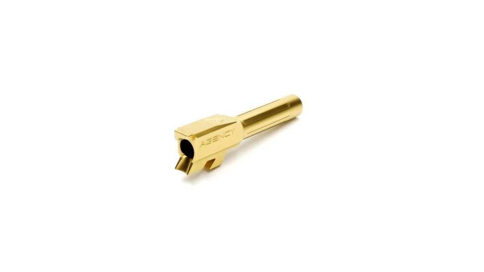 Agency Arms Mid Line Match Grade Drop-In Barrel, Fluted, Glock 43, Gold, Titanium Nitride MLG43FTiN