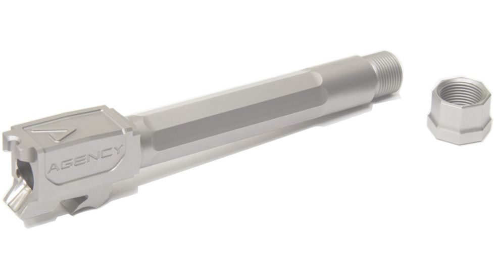 Agency Arms Premier Line Compatible Non-Threaded Pistol Barrels, Smith &amp; Wesson M&amp;P9, 4.25in, Silver, PLMPFSS