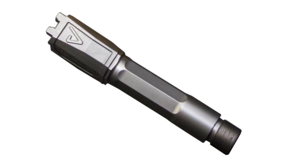 Agency Arms Premier Line Compatible Non-Threaded Smith &amp; Wesson M&amp;P9 Shield Pistol Barrels, Silver, PLMPSFSS