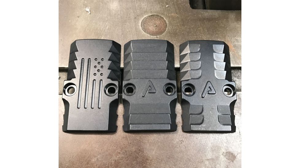 Agency Arms RMR Battle Plate - Bonesaw, Glock Standard Frame, Black BP-BS-ST-B