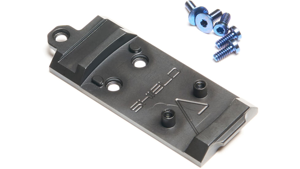 Agency Arms RMS Red Dot Sight Mount Plate for Glock, Iron Forward, AOS Plates, Black, G-AOS-RMSDTF