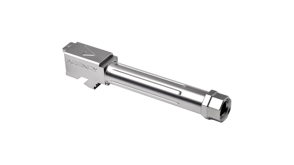 Agency Arms SIG P320 Compact/X-Carry Compatible Mid Line Threaded/Fluted, Stainless Steel Barrel, Silver, ML320CT/FSS