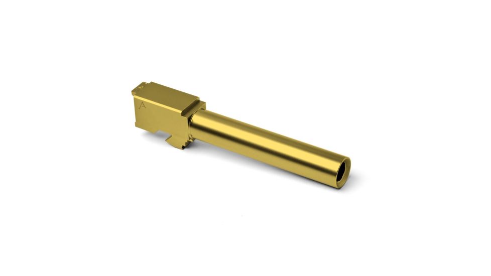 Agency Arms Standard Line Match Grade Drop-In Barrel, Non-Threaded, Glock 17, Gold, Titanium Nitride SLG17NTTiN