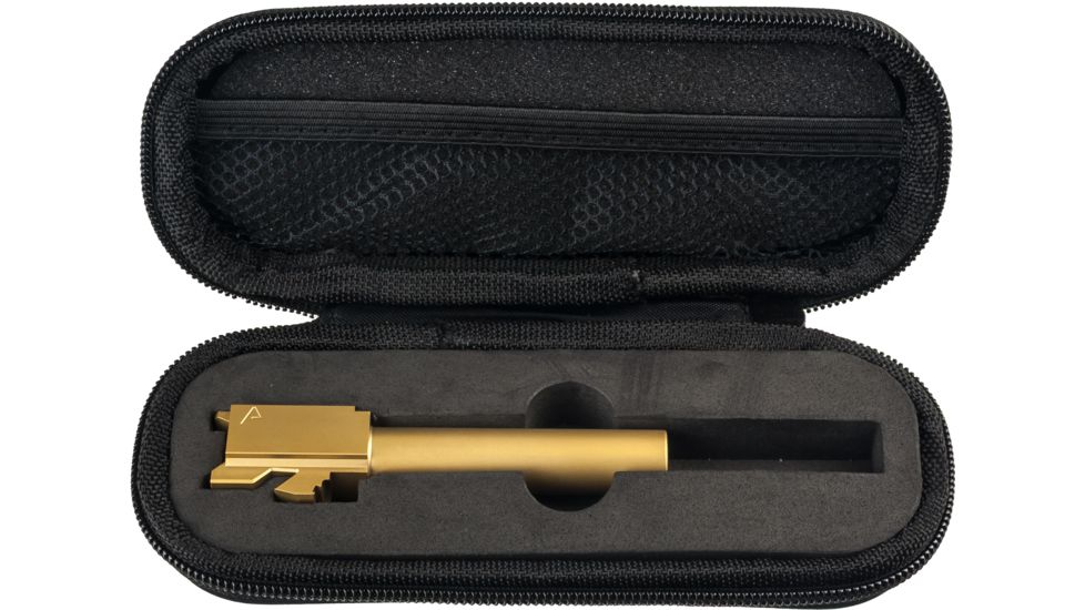 Agency Arms Standard Line Match Grade Drop-In Barrel, Non-Threaded, Glock 19, TiN Gold, SLG19NTTiN