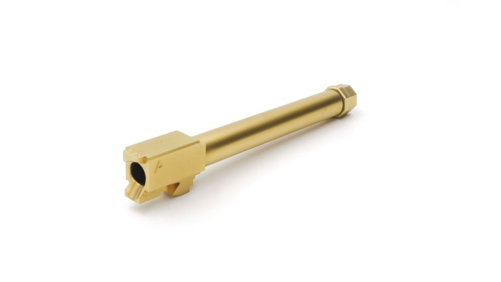 Agency Arms Standard Line Match Grade Drop-In Barrel, Threaded, Glock 34, Gold, Titanium Nitride SLG34TTiN