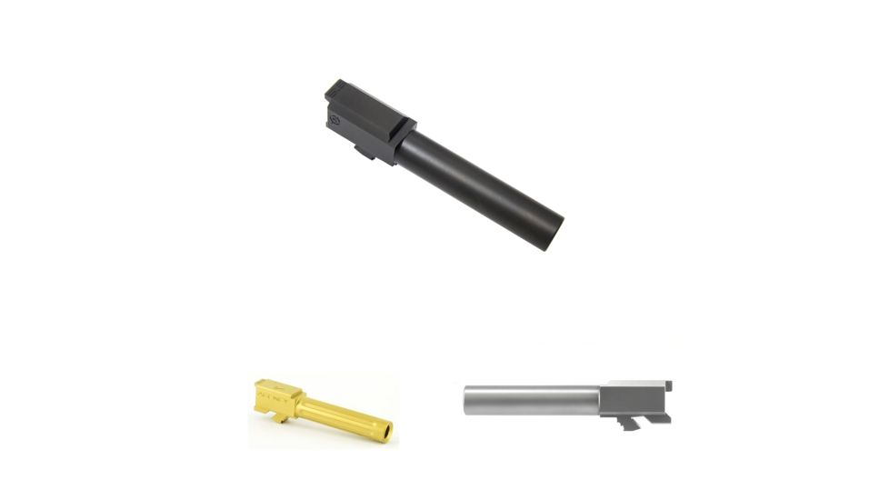 Agency Arms Sydicate Glock Match Grade Barrel, Black, Gold, Silver