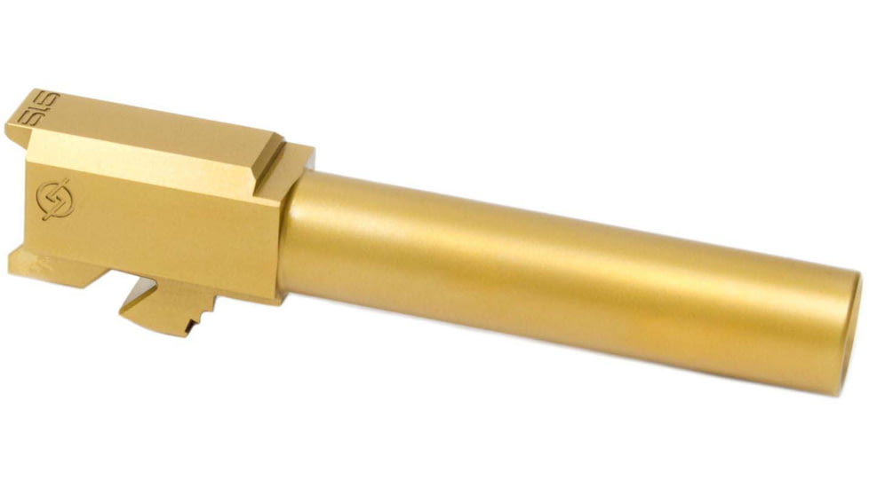 Agency Arms Syndicate Drop-In Match Grade Barrel, Glock 17 Gen1-4, 1-10 Twist, Titanium Nitride, Gold, SYN17NTTiN