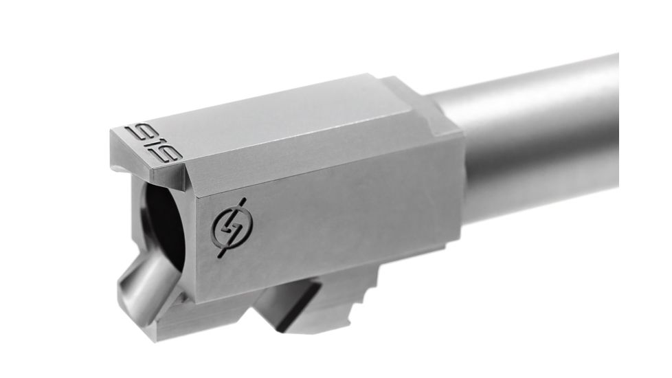Agency Arms Syndicate Drop-In Match Grade Barrel, Glock 19 Gen1-4, 1-10 Twist, Stainless Steel, Silver, SYN19NTSS