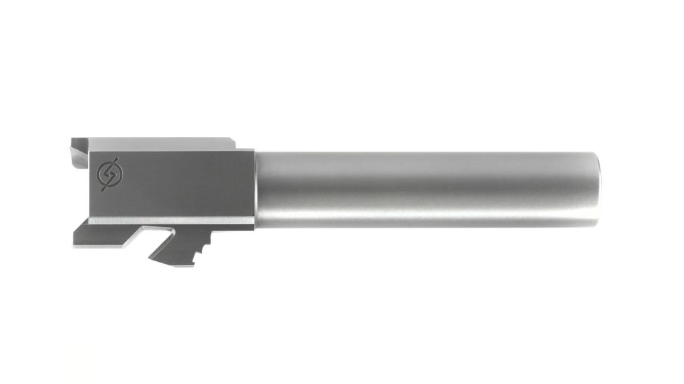 Agency Arms Syndicate Drop-In Match Grade Barrel, Glock 19 Gen1-4, 1-10 Twist, Stainless Steel, Silver, SYN19NTSS