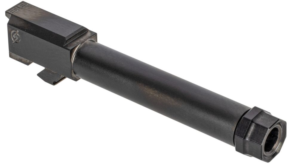 USED Agency Arms Syndicate Drop-In Match Grade Barrel, Threaded, Glock 19 Gen1-4, 1-10 Twist, 1/2x28, Thread Protector, DLC, Black, SYN19TDLC, EDEMO1, Condition Fair, Other