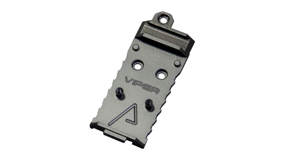 Agency Arms Viper Red Dot Sight Mount Plate for Glock, Iron Forward, AOS Plates, Black, G-AOS-VPRDTF