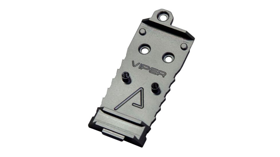 Agency Arms Viper Standard Red Dot Sight Mount Plate for Glock, AOS Plates, Black, G-AOS-VPR