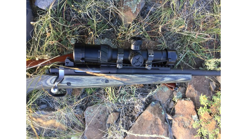 AGM Global Vision 1-8x24mm Professional Rifle Scope, 30mm Tube, Second Focal Plane, Glass etched Mil-dot reticle, Black 4501X822PRGPR1