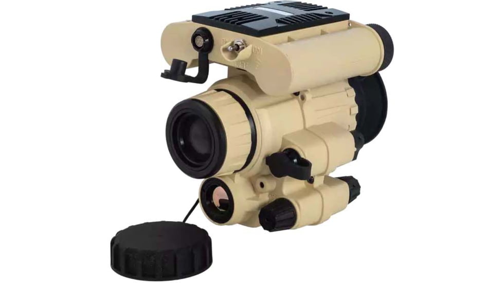 AGM Global Vision F14-3AP Fusion Night Vision and Thermal Monocular, 640x512, 50 Hz, Mil-Spec Elbit or L3 Gen 3 FOM 2200 Plus, P43-Green Phosphor IIT, Sand, 7152522111012F14