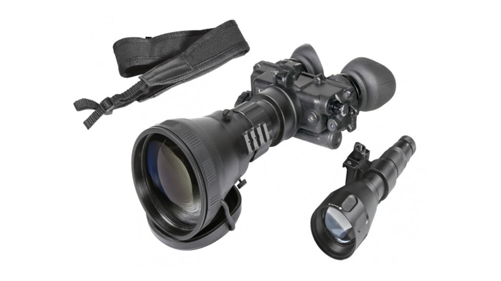 AGM Global Vision FoxBat-LE6 NL2 Night Vision Bi-Ocular W/Sioux850 Long-Range Infrared Illuminator, 5.6x, Gen 2 Plus, Level 2, Black, 11.1 6.0 3.8, 13FXL622283021