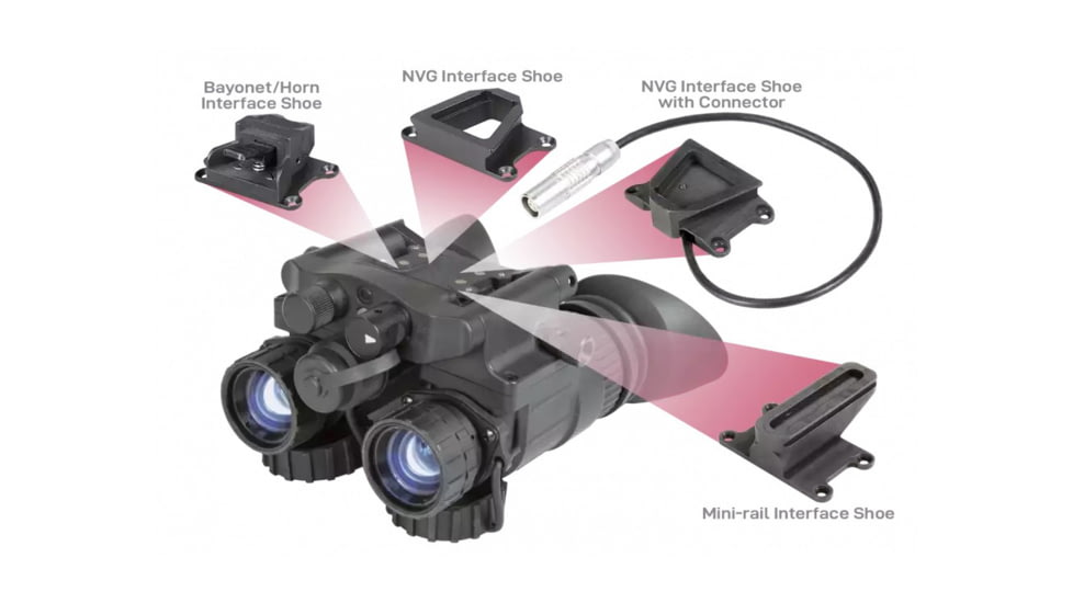 AGM Global Vision NVG-40 NL1 Dual Tube Night Vision Goggle/Binocular Gen 2 Plus, Level 1, Black, 4.5 4.6 2.9, 14NV4122483011