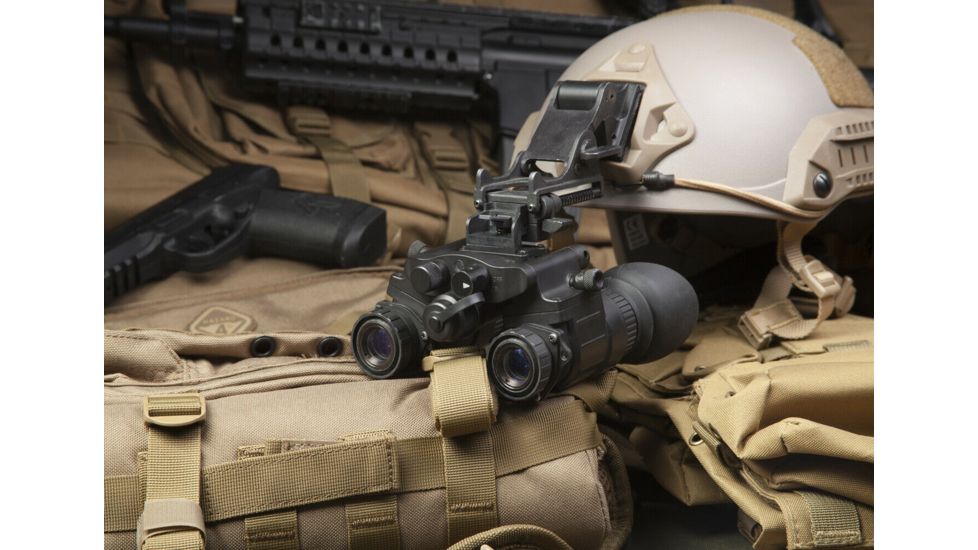 AGM Global Vision NVG50 1/3x19mm Dual Tube Night Vision Goggle/Binocular 51 degree FOV Gen 2+, F/1.26, Level 1, Black, 12NV5122453011