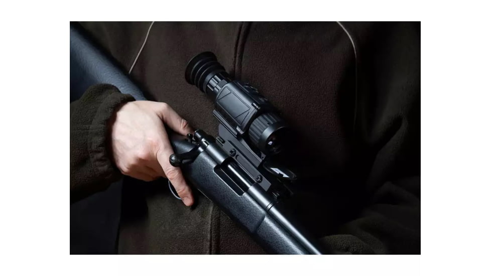 AGM Global Vision Rattler TS25-384 Compact Short/Medium Range Thermal Imaging Rifle Scope, 1.5x25mm, 384x288, 50 Hz, Black, 7.37 2.46 2.33, 3092455004TH21