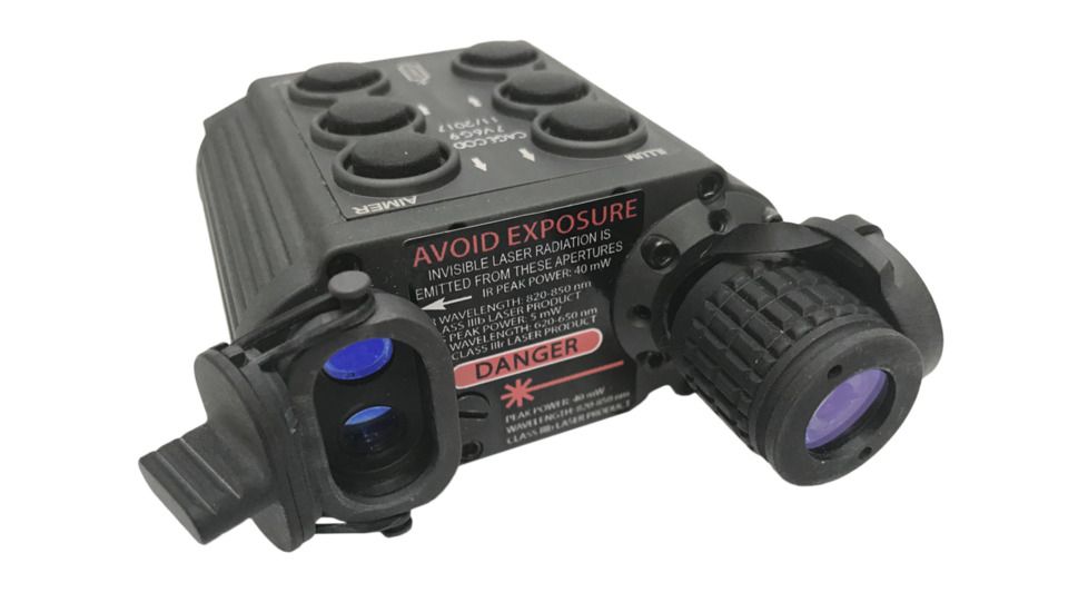 AGM Global Vision RMSAL Squad Aiming Laser, Rifle-Mounted, IR Laser + Green/Red Visible Laser + IR Illuminator, Black 503RMSALPRGDE1