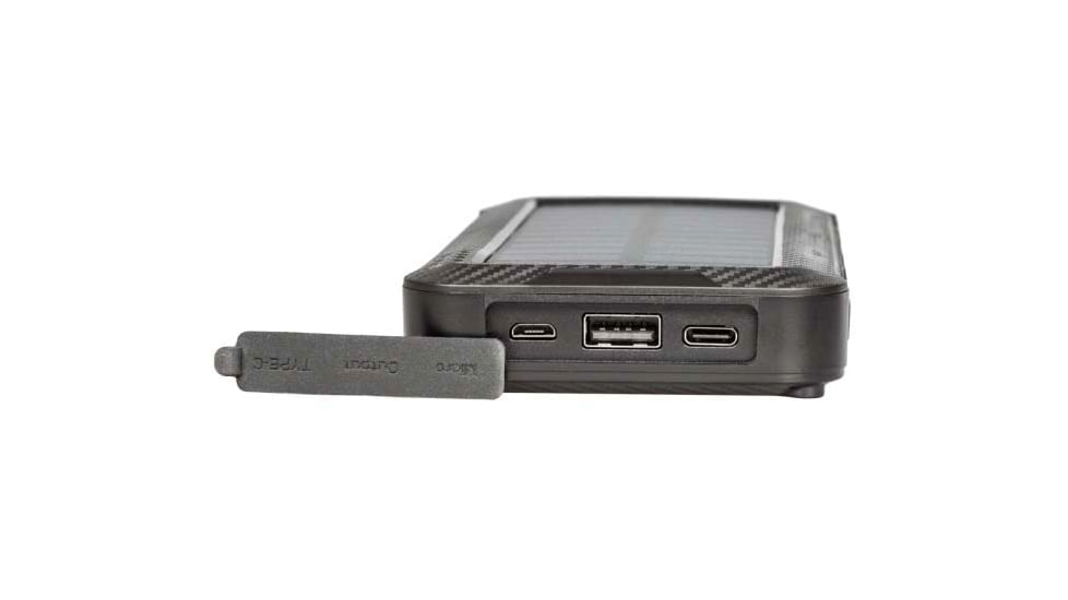 AGM Global Vision Universal Power Bank w/ Solar Panel, 10,000 mAh, Black, 6308EPB1