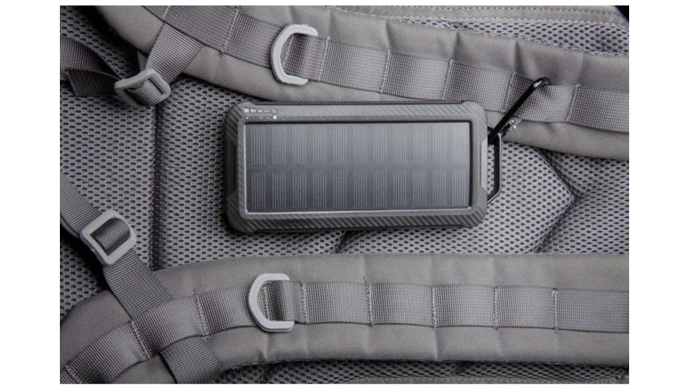 AGM Global Vision Universal Power Bank w/ Solar Panel, 10,000 mAh, Black, 6308EPB1