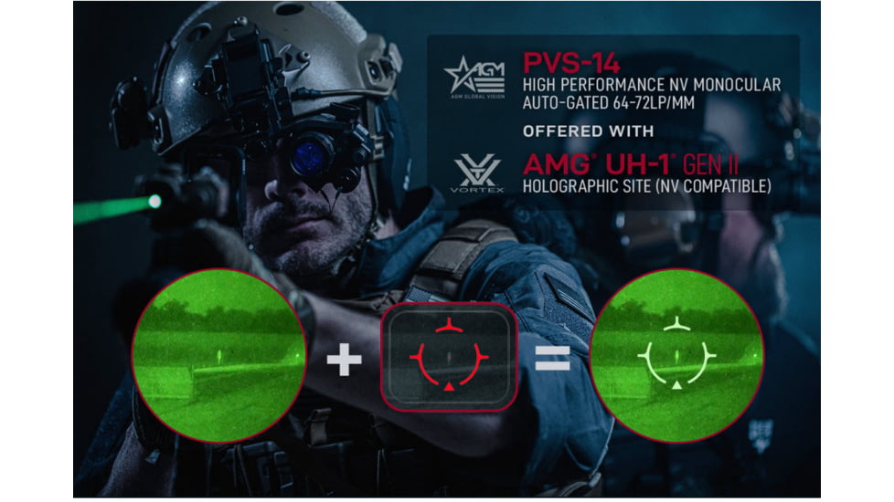 AGM Global Vision VTX Night Vision Compatible Kit Gen3, Black, 4.5 2.5 2.7, 616105RP31