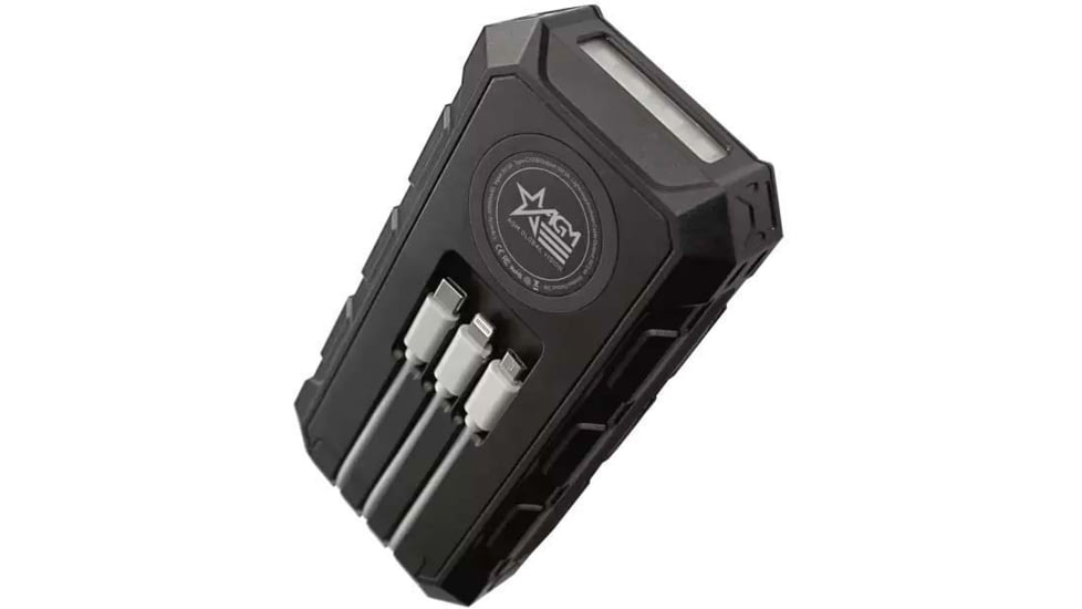 AGM Global Vision Wireless Charging Solar Powerbank, Black, 6628XPB31