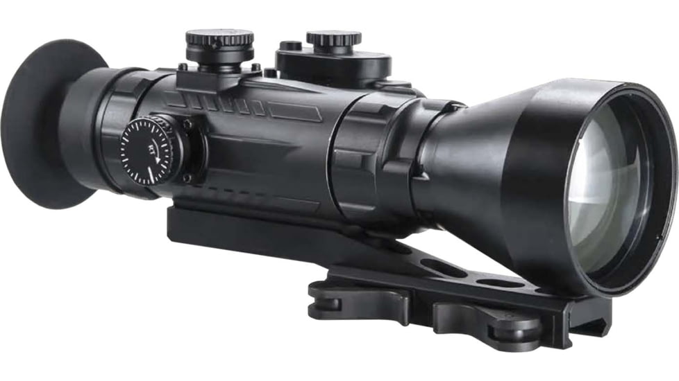 AGM Global Vision Wolverine Pro-4 Night Vision Rifle Scope, 4x70mm, Mil-Spec, Gen 2+, Green Phosphor, Level 2 Photonis IIT, Black, 15WOP422353021