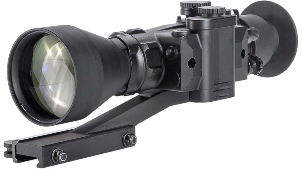 AGM Global Vision Wolverine Pro-4 Night Vision Rifle Scope, 4x70mm, Mil-Spec, Gen 2+, Green Phosphor, Level 2 Photonis IIT, Black, 15WOP422353021