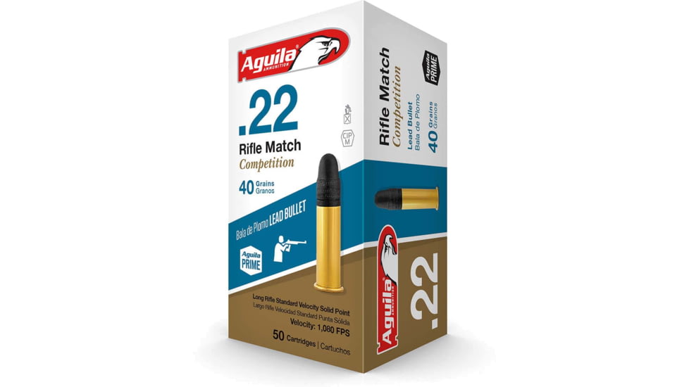 Aguila Ammunition Aguila Ammo .22lr Case Lot Rfl Match 40gr Ldrn 1000rd Cas