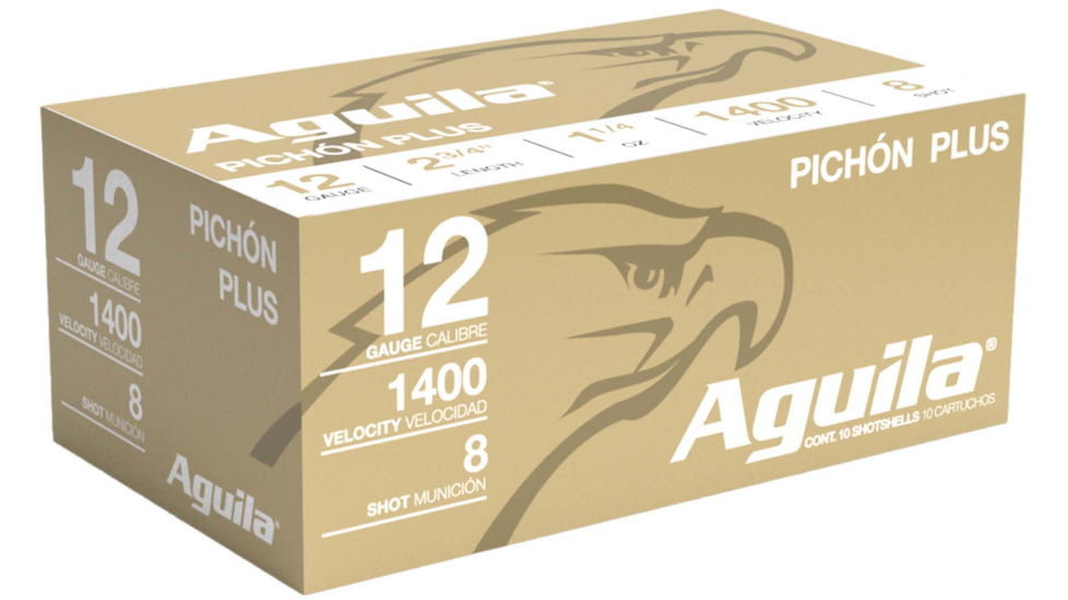 Aguila Ammunition Competition 12 Gauge 1 1/4 oz 2 3/4in 8 Shot Centerfire Shotgun Ammo, 10 Rounds, 1CHB1296
