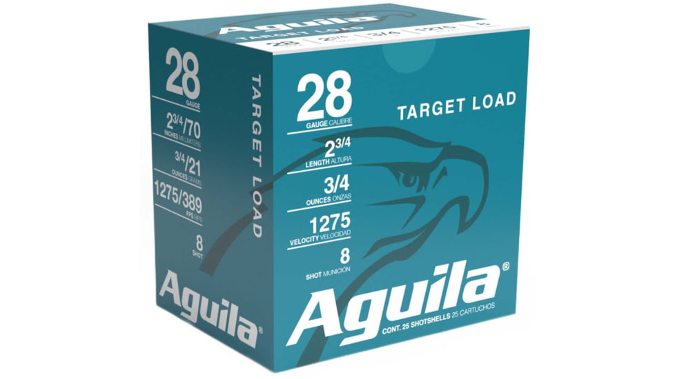 Aguila Ammunition Field 28 Gauge 3/4 oz 2 3/4in Centerfire Shotgun Ammo, 25 Rounds, 1CHB2878