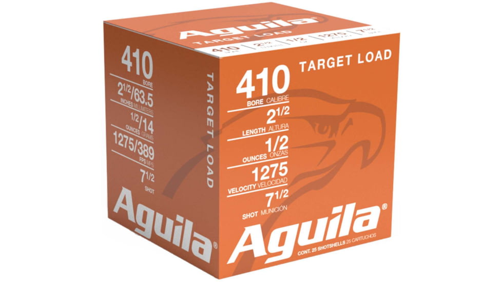 Aguila Ammunition Sub-Gauge .410 Gauge 1/2 oz 2 1/2in 7.5 Shot Centerfire Shotgun Ammo, 25 Rounds, 1CHB4137