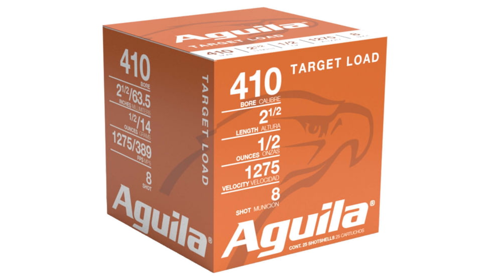 Aguila Ammunition Sub-Gauge .410 Gauge 1/2 oz 2 1/2in Centerfire Shotgun Ammo, 25 Rounds, 1CHB4138