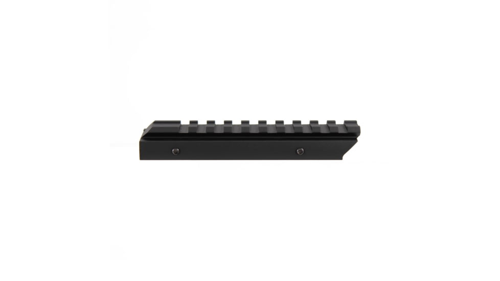 AIM Sports Inc 1/4In High, 5In Long Riser Mount, Black, Small, MT012L